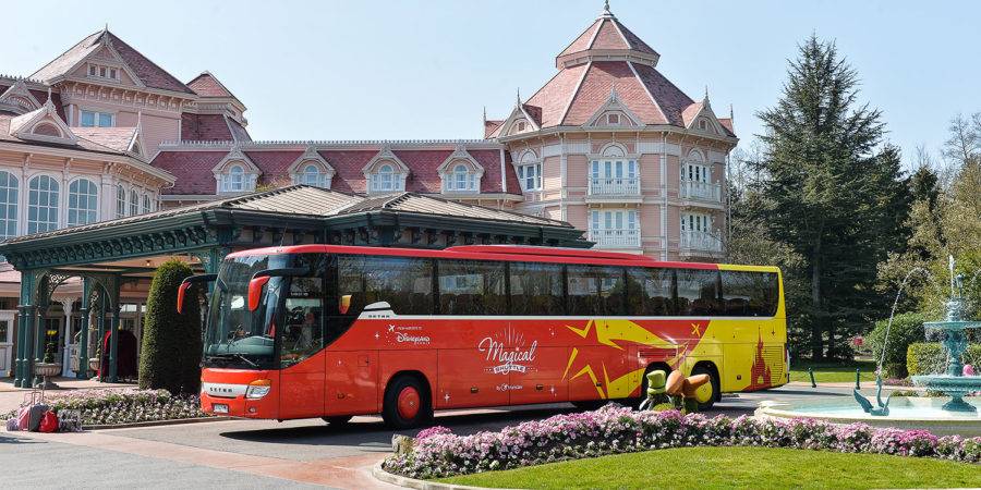 autobus-magical-shuttle Autobus de traslado a los hoteles de Disneyland Paris