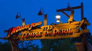 Cartel de Indiana Jones and The Temple of Peril en Disneyland Paris
